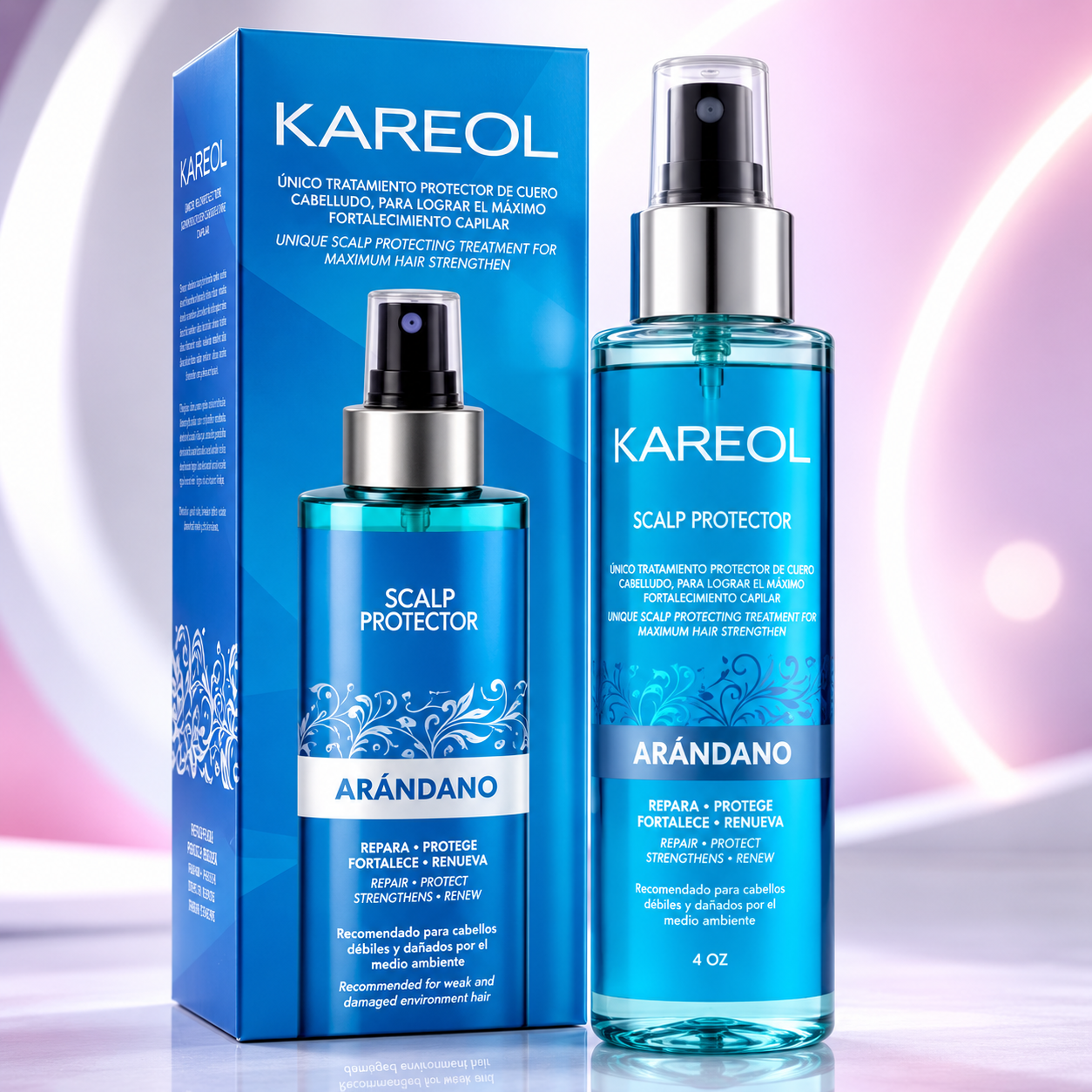 Kareol Arándano Scalp Protector 4 oz – Tratamiento Leave-In para Cuero Cabelludo