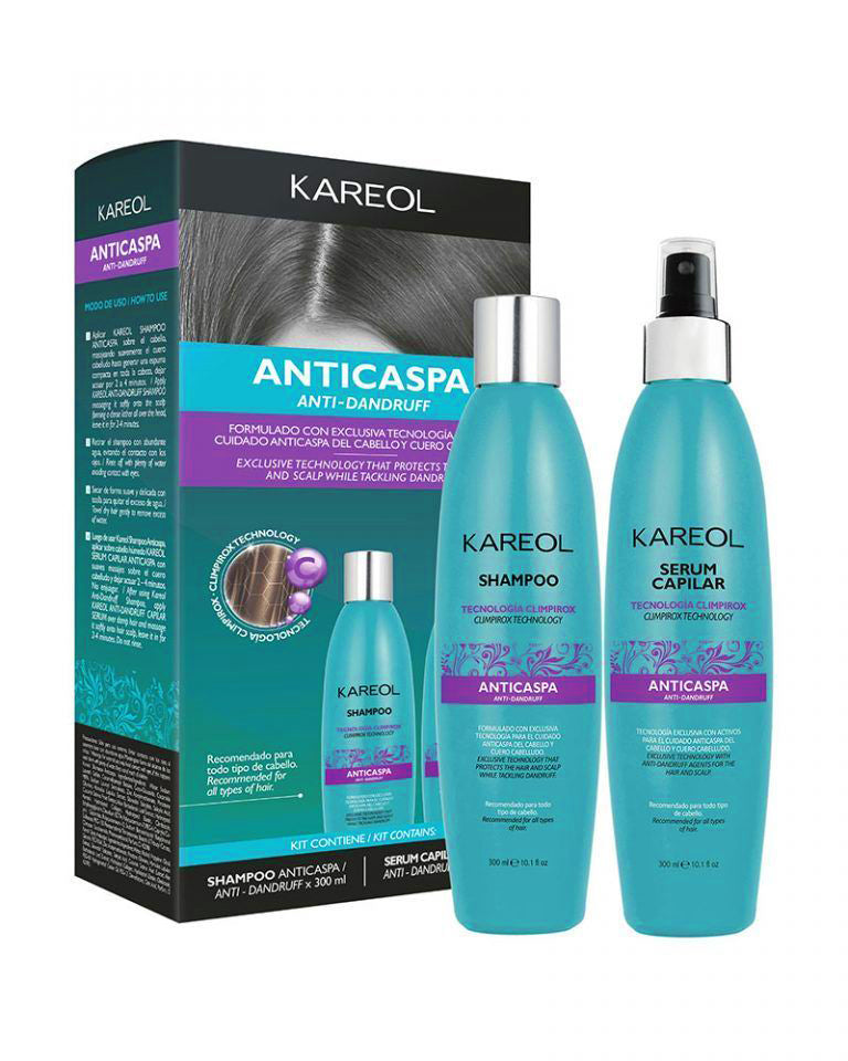KAREOL ANTICASPA KIT 2PC SHAMPOO Y LEAVE IN DE 10.1OZ 389090300