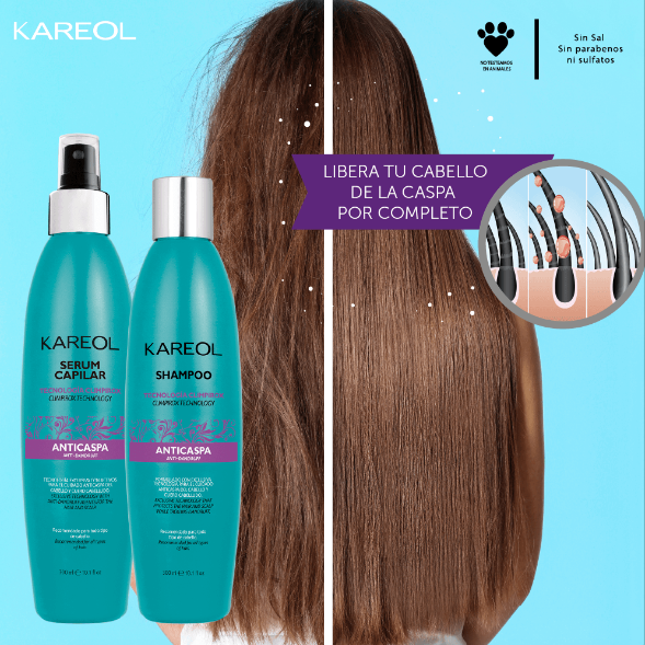 KAREOL ANTICASPA KIT 2PC SHAMPOO Y LEAVE IN DE 10.1OZ 389090300