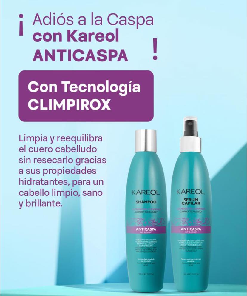 KAREOL ANTICASPA KIT 2PC SHAMPOO Y LEAVE IN DE 10.1OZ 389090300
