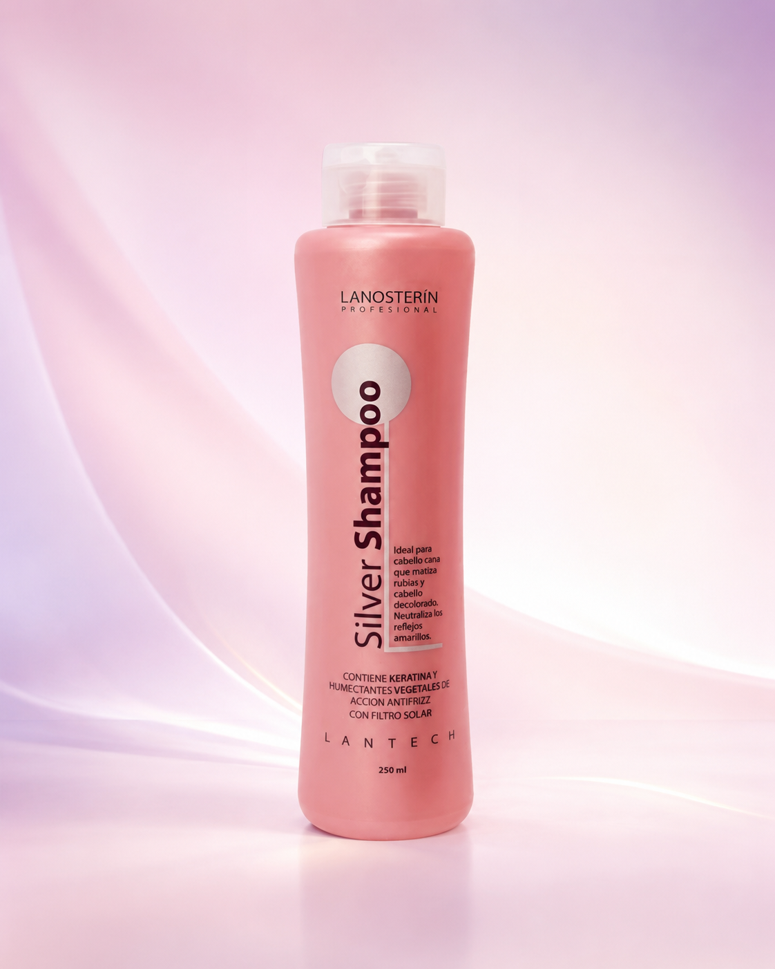 Lanosterín Profesional Silver Shampoo 8.45 oz – Shampoo Matizador para Cabellos Canosos, Rubios y Decolorados 40070250