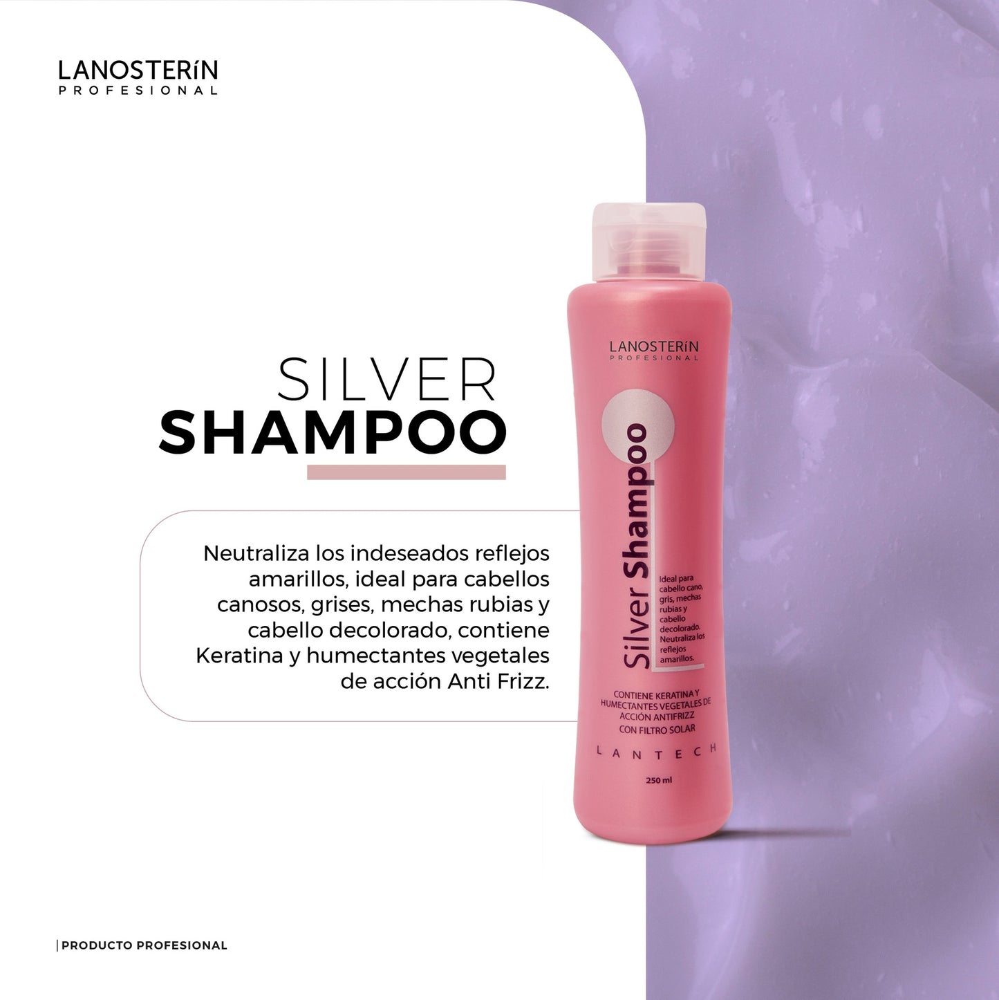 LANOSTERIN PROFESIONAL SILVER SHAMPOO 8.45OZ 40070250