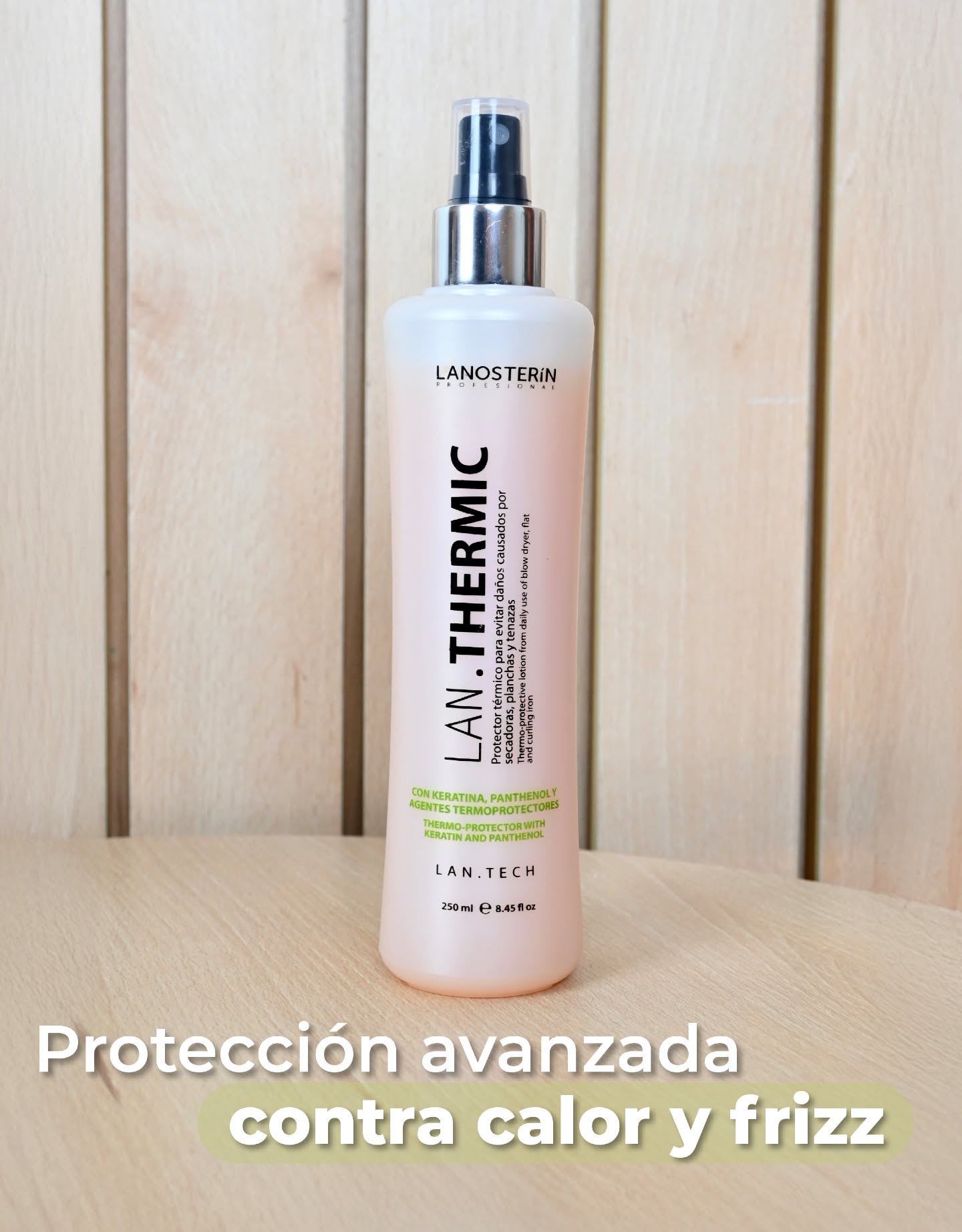 Lanosterín Profesional LAN.THERMIC Spray Termoprotector con Keratina y Pantenol 8.45 oz – 40100250