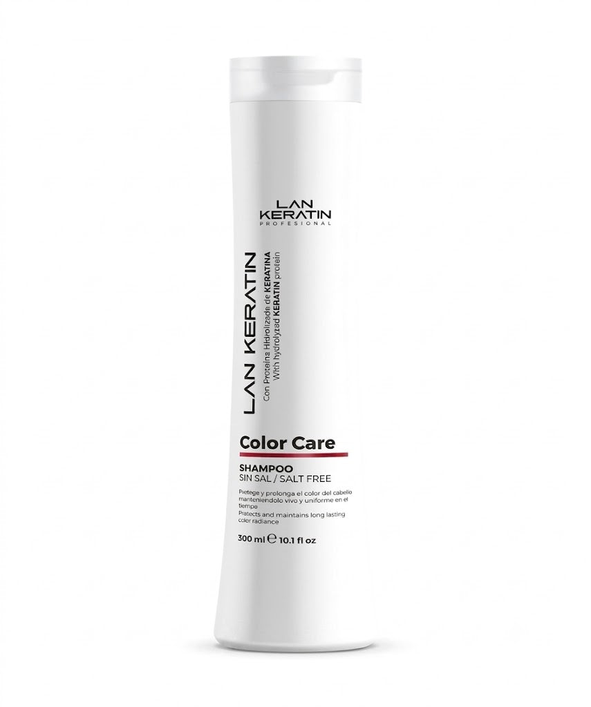 LAN KERATIN Color Care Shampoo Sin Sal 300 ml – Protección para Cabello Teñido