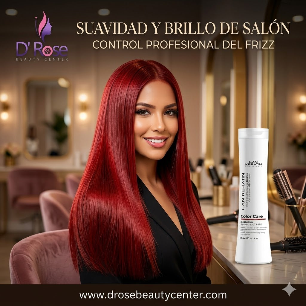 LAN KERATIN Color Care Shampoo Sin Sal 300 ml – Protección para Cabello Teñido