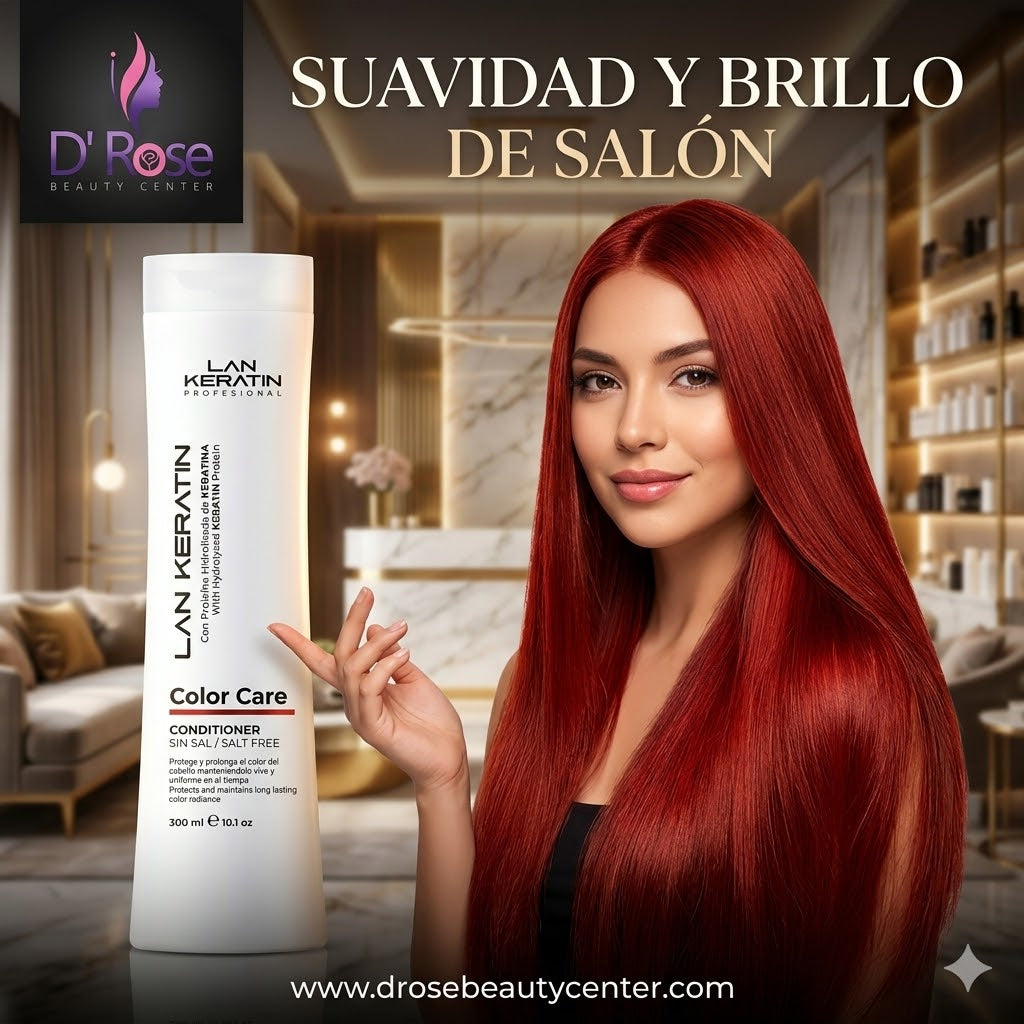 LAN KERATIN Color Care Acondicionador Sin Sal 300 ml – Protección para Cabello Teñido