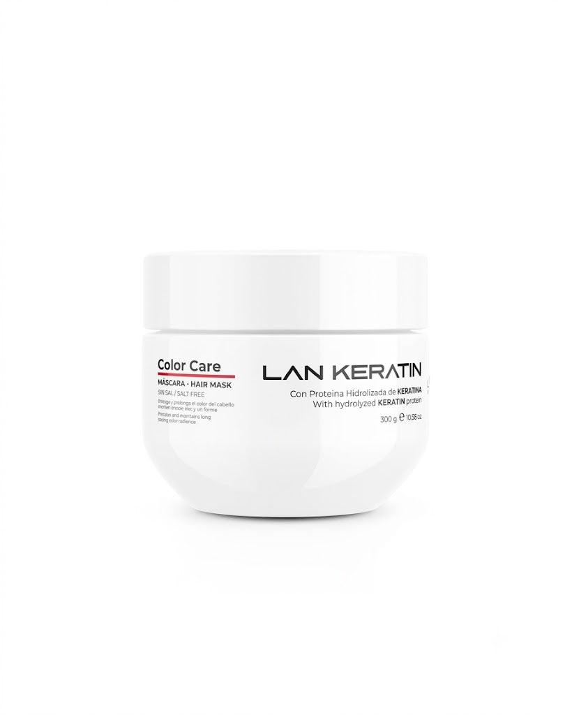 LAN KERATIN Color Care Mascarilla Sin Sal 300 g – Protección para Cabello Teñido