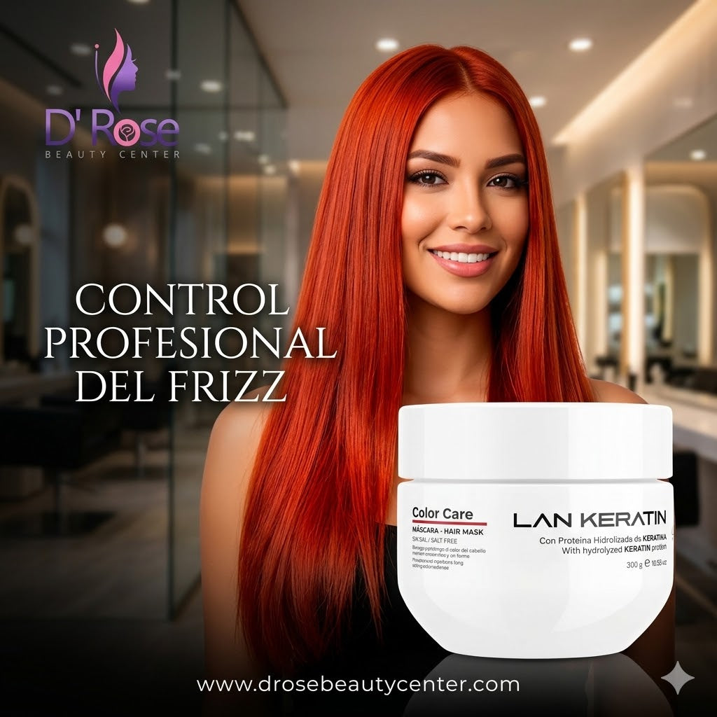 LAN KERATIN Color Care Mascarilla Sin Sal 300 g – Protección para Cabello Teñido