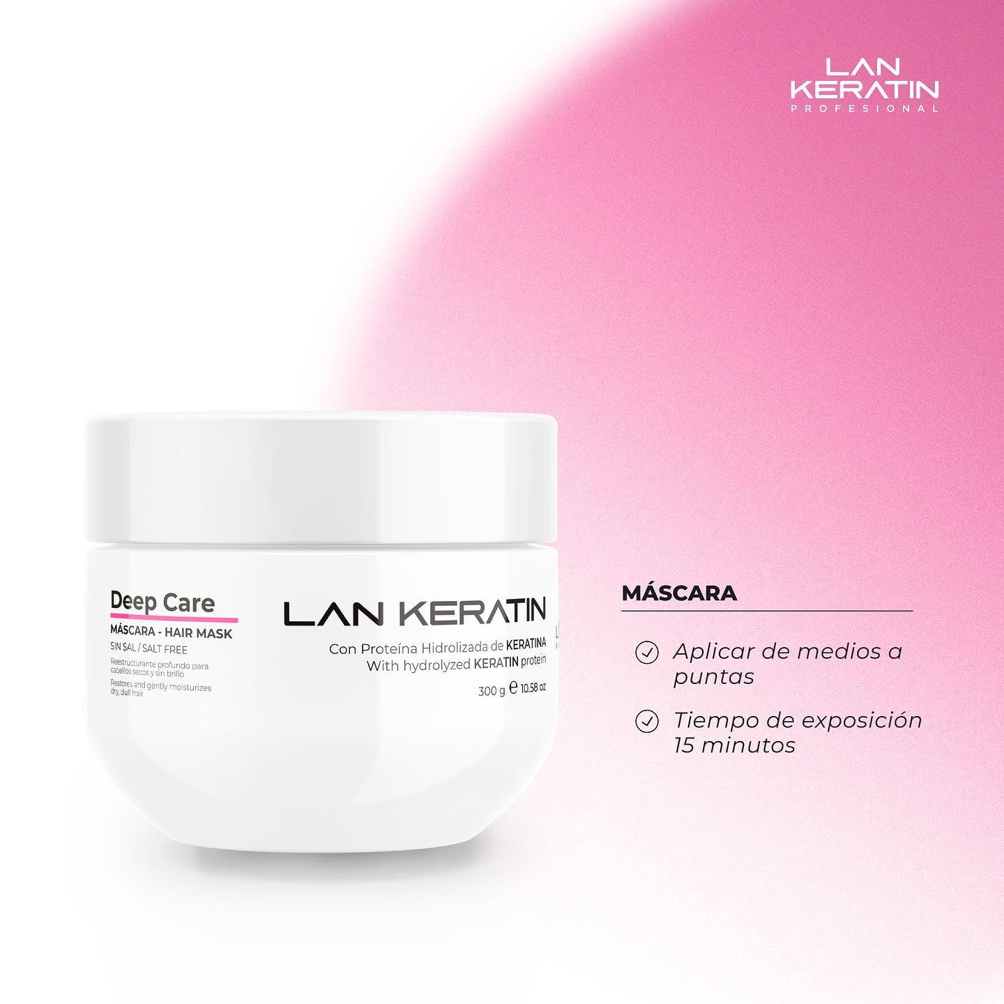 LAN KERATIN PROFESIONAL DEEP CARE MASCARILLA 10.58OZ 40339300