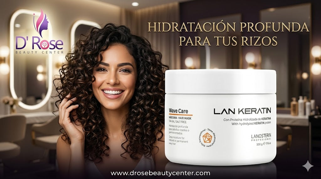 LAN KERATIN Wave Care Mascarilla Capilar Sin Sal 500 g / 17.6 oz