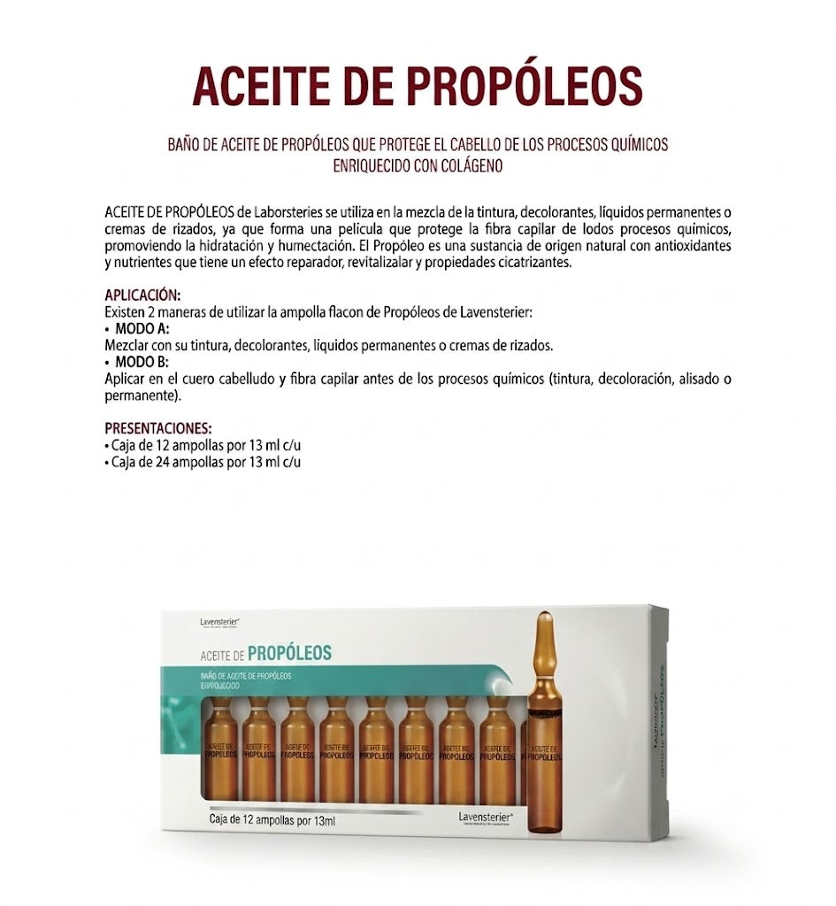 Lanosterín Profesional Ampolla Aceite de Propóleos con Colágeno 0.44 oz 90490012