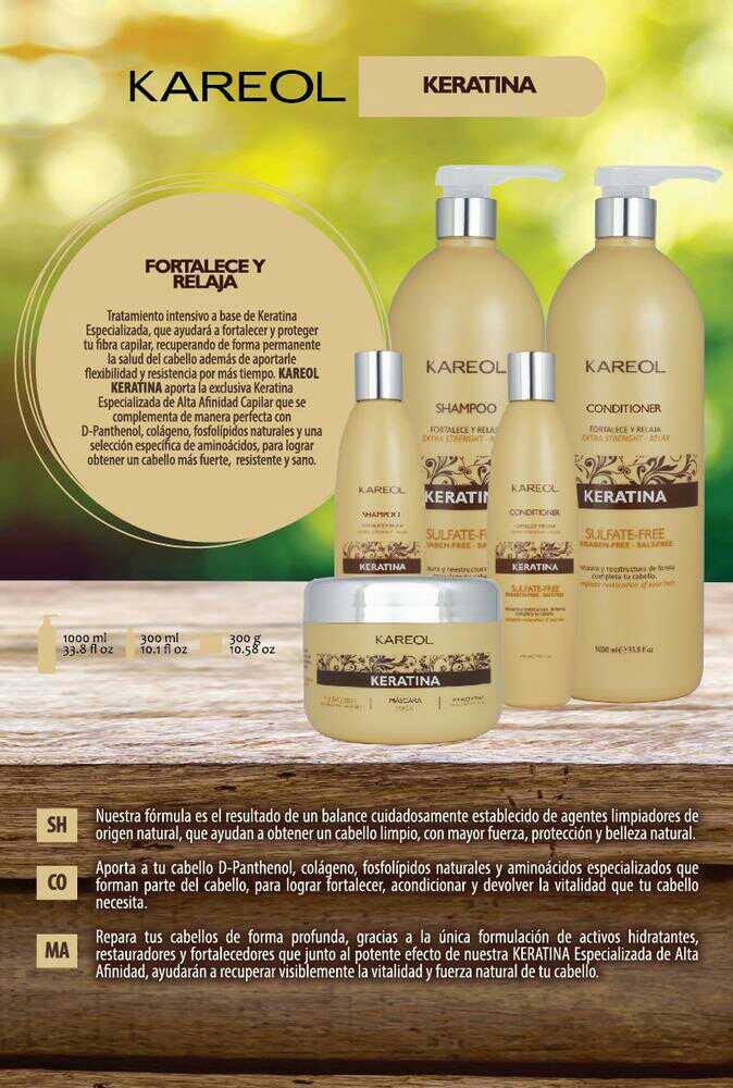 KAREOL KERATINA KIT DE MANTENIMIENTO 3PC PK3820203