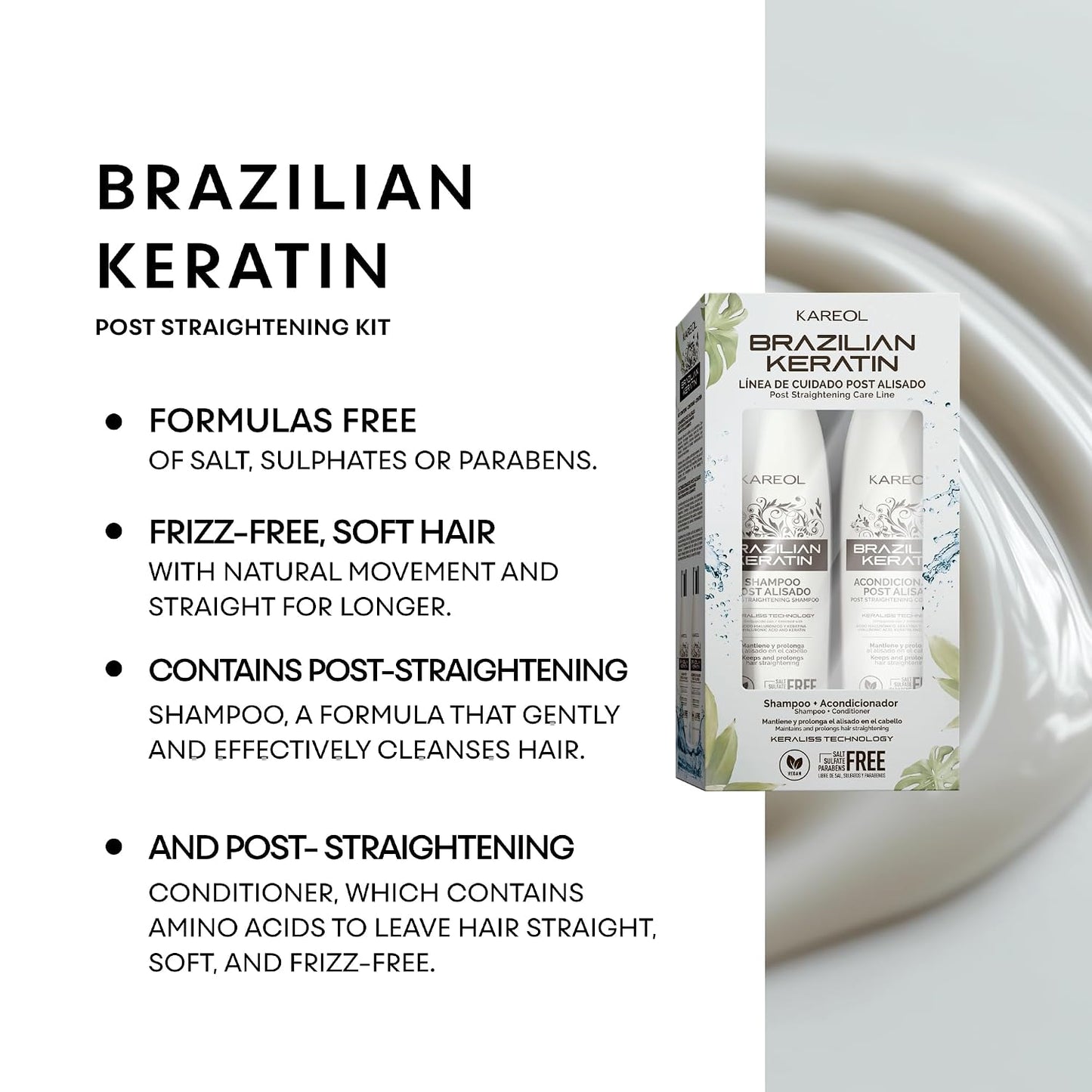 Kareol Brazilian Keratin Kit de Mantenimiento Post Alisado 46990300