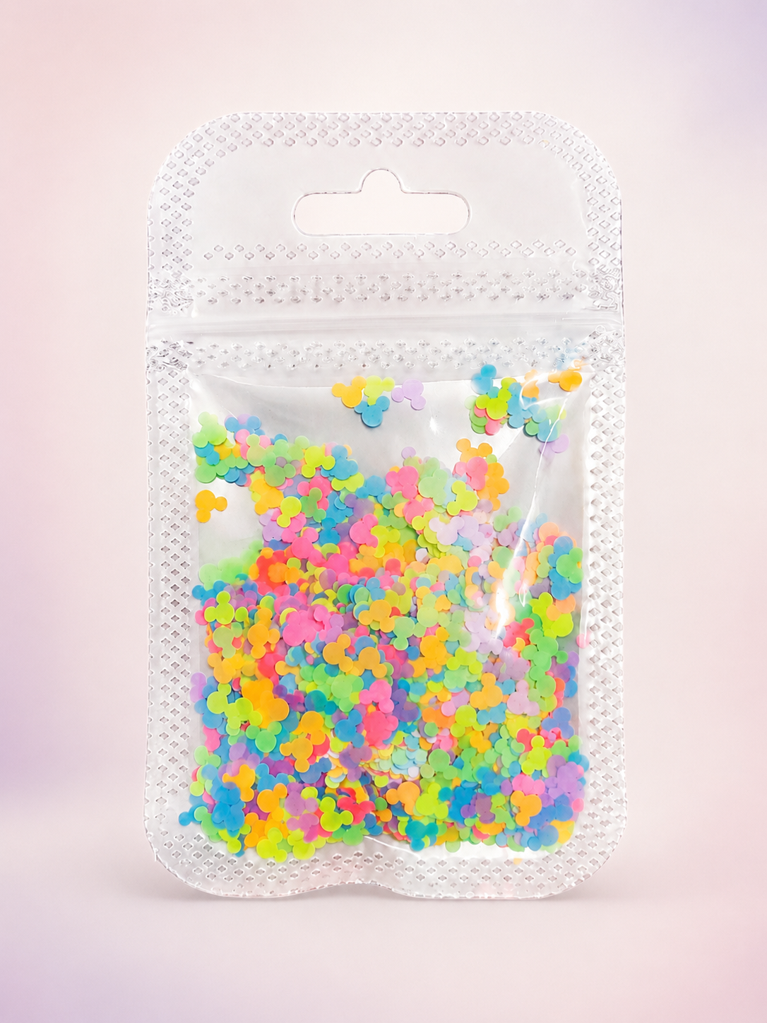 Confeti Fluorescente Multicolor para Uñas Tipo Ratón NSB0073