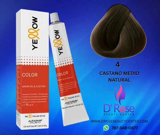 Tinte Yellow 4.0 Castaño Medio Natural – 100ml