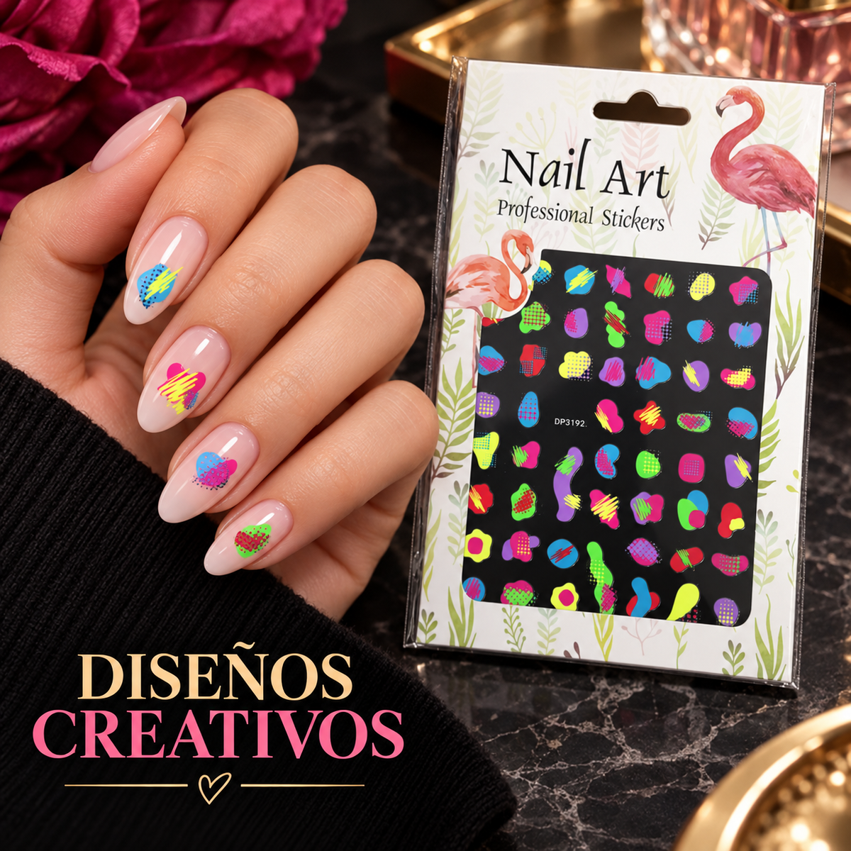 Nail Art Professional Stickers Coloridos DP3192