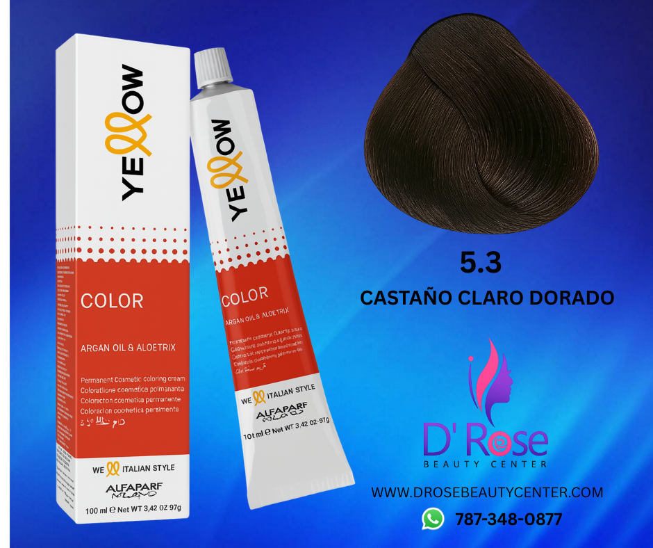Tinte Yellow 5.3 Castaño Claro Dorado – 100ml