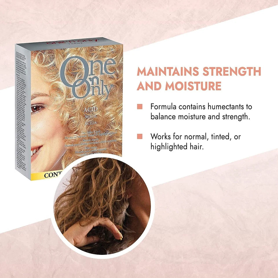 One ‘n Only Acid Perm con Aceite de Argán – Permanente para Rizos Suaves