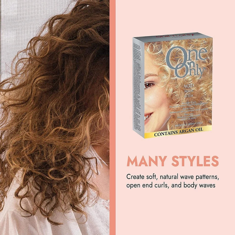 One ‘n Only Acid Perm con Aceite de Argán – Permanente para Rizos Suaves