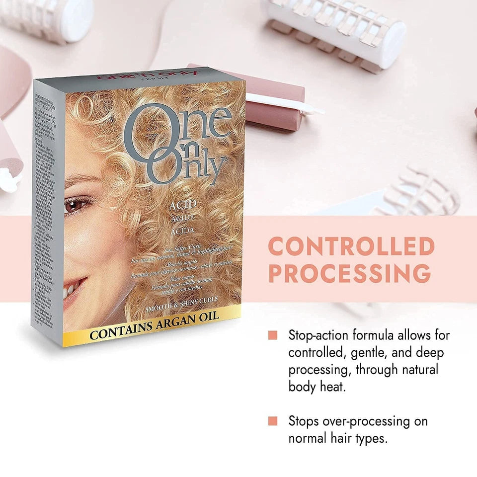 One ‘n Only Acid Perm con Aceite de Argán – Permanente para Rizos Suaves