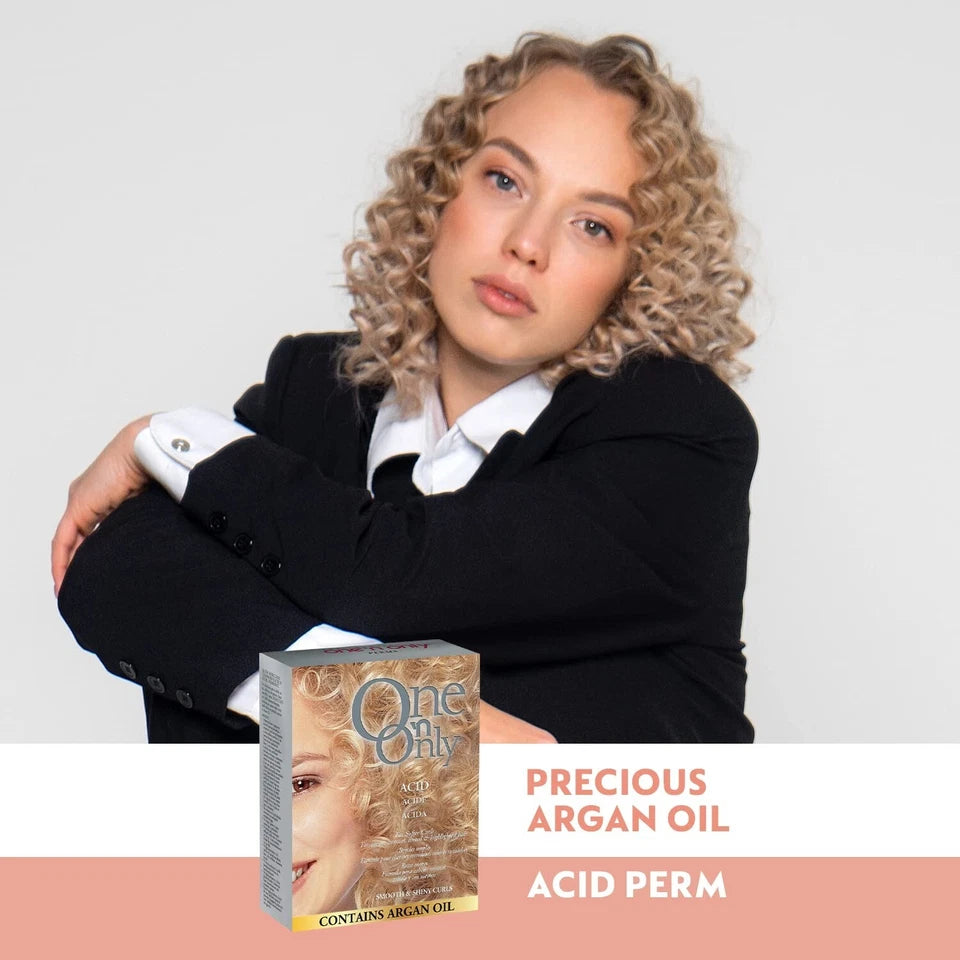 One ‘n Only Acid Perm con Aceite de Argán – Permanente para Rizos Suaves