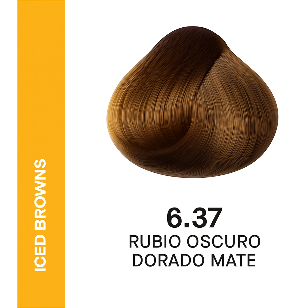 Yellow Tinte 6.37 Rubio Oscuro Dorado Mate 100ml