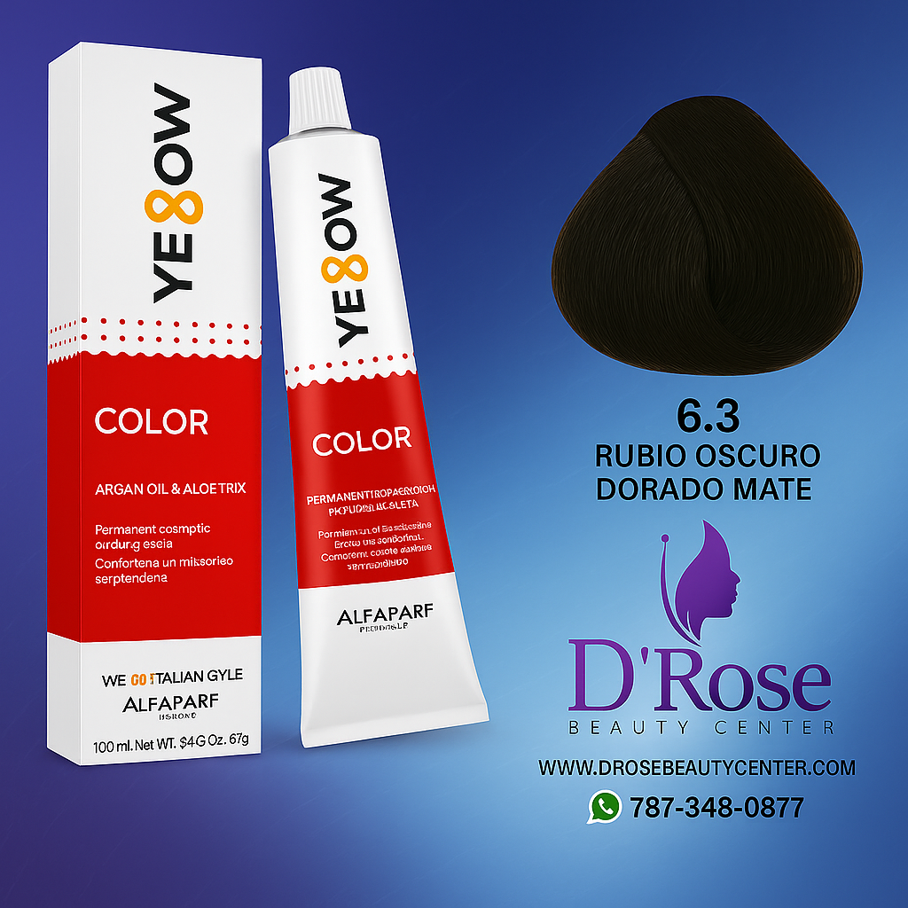 Tinte Yellow 6.3 Rubio Oscuro Dorado – 100ml