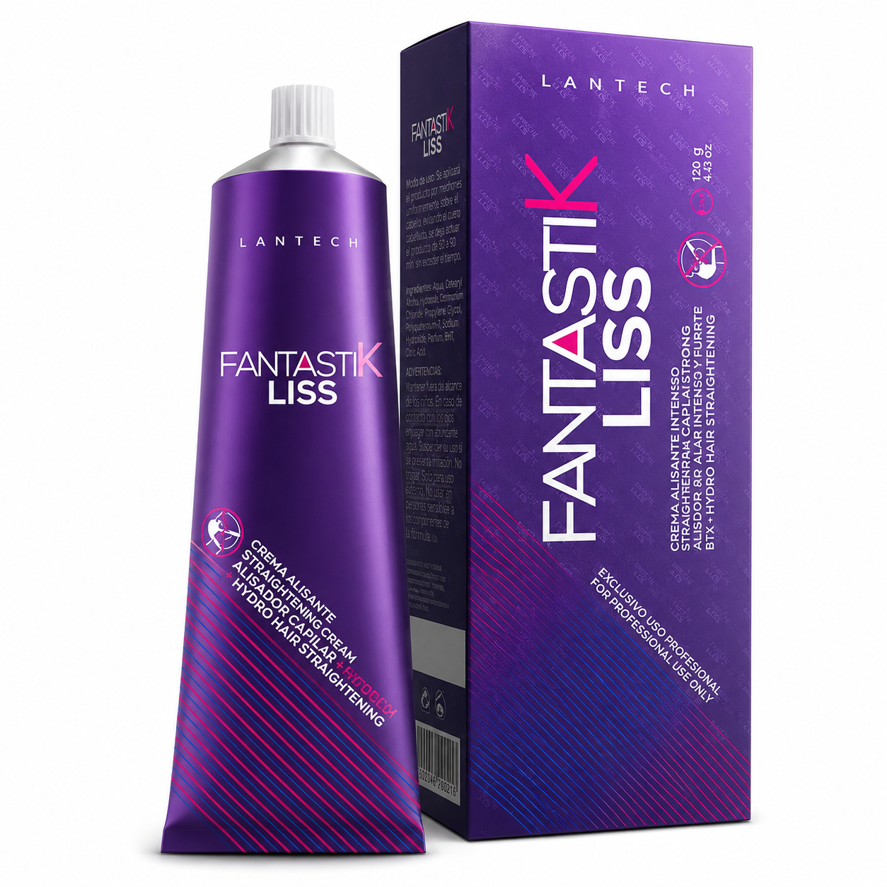 Lan Pro Fantastik Liss Crema Alisante Intenso BTX-Hydro 4.4 oz – 60100126
