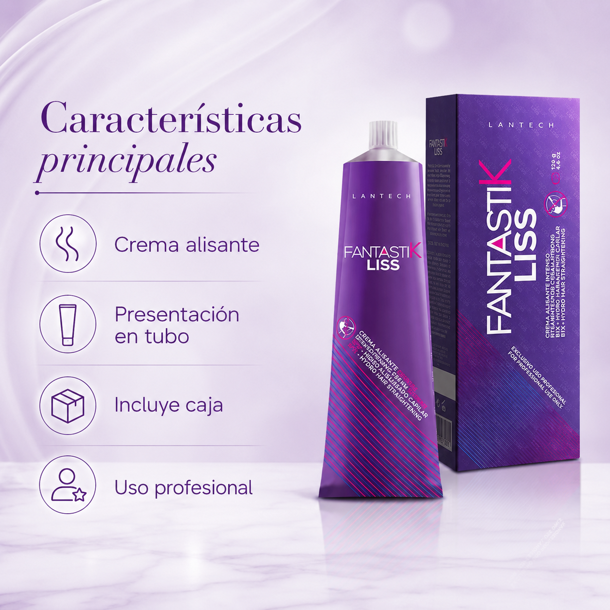 Lan Pro Fantastik Liss Crema Alisante Intenso BTX-Hydro 4.4 oz – 60100126
