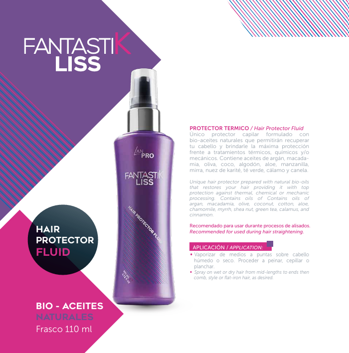 LAN PRO FANTASTIK LISS KIT ALACIANTE 4PC LPFLK4PC