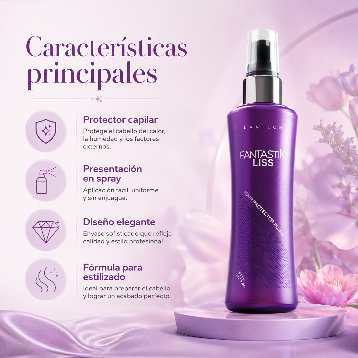 Lan Pro Fantastik Liss Protector Térmico Spray 3.72 oz – 60200110