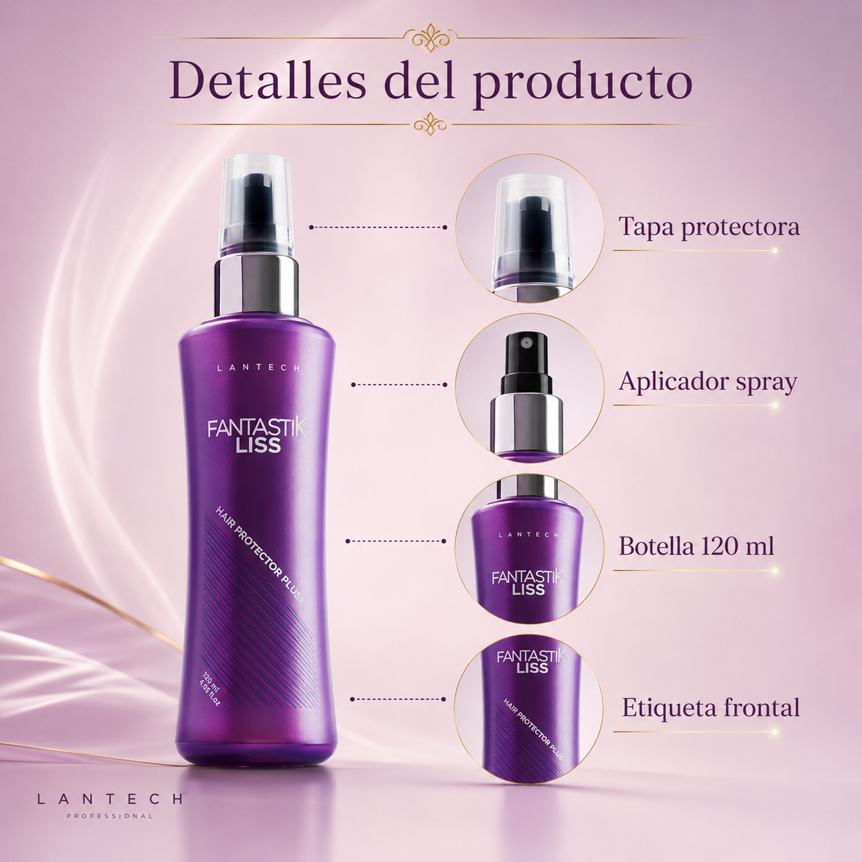 Lan Pro Fantastik Liss Protector Térmico Spray 3.72 oz – 60200110