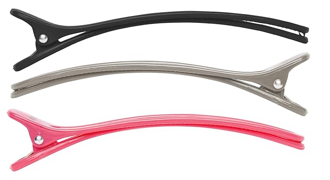 DIANE 4-Pack 4 ¾" Control Clips D101C – Clips Profesionales para Dividir y Sujetar Cabello
