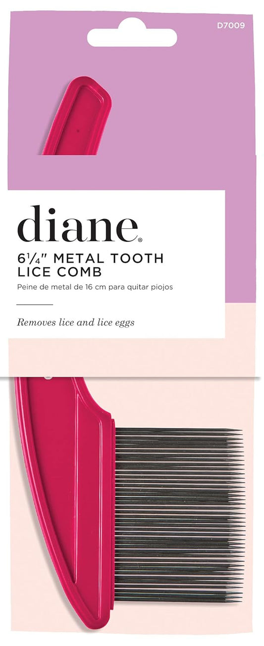 Diane 6¼” Metal Tooth Lice Comb D7009