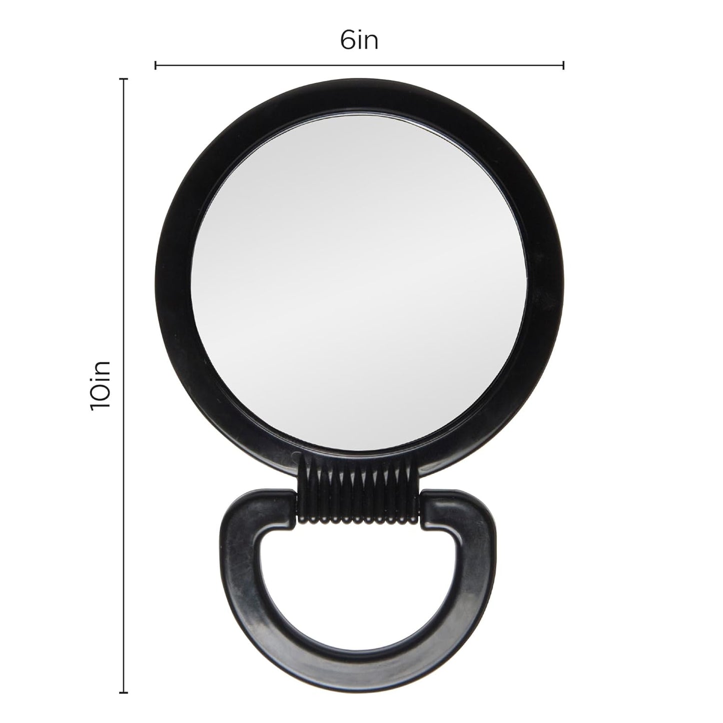 Diane Handheld Mirror con Aumento 6” x 10” D1014 – Espejo de Mano Doble Cara 1X y 3X