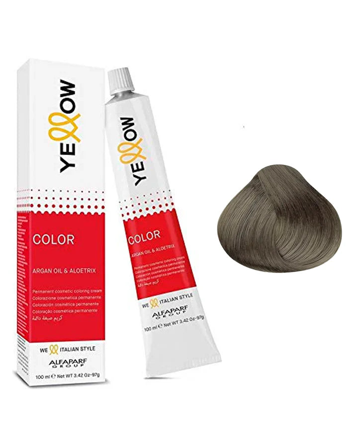 Yellow Tinte 7.11 Rubio Medio Ceniza Intenso 100ml