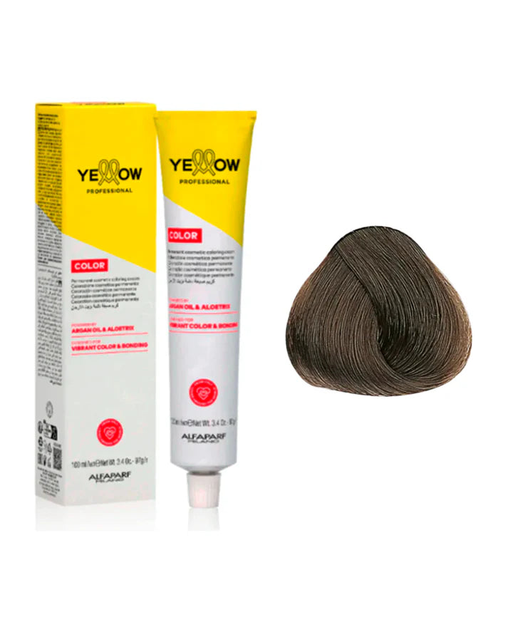 Yellow Tinte 7.1 Rubio Medio Ceniza 100ml
