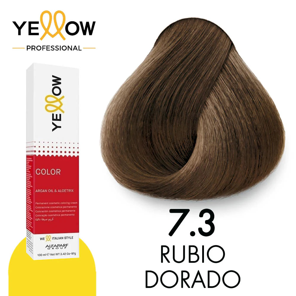 Yellow Tinte 7.3 Rubio Medio Dorado 100ml