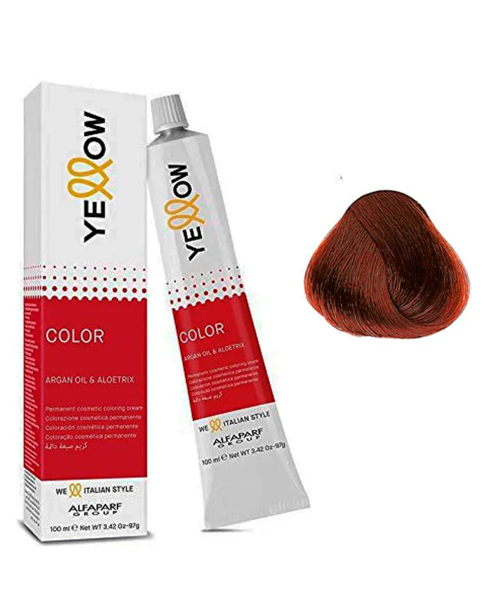 Yellow Tinte 7.45 Rubio Medio Cobre Caoba 100ml