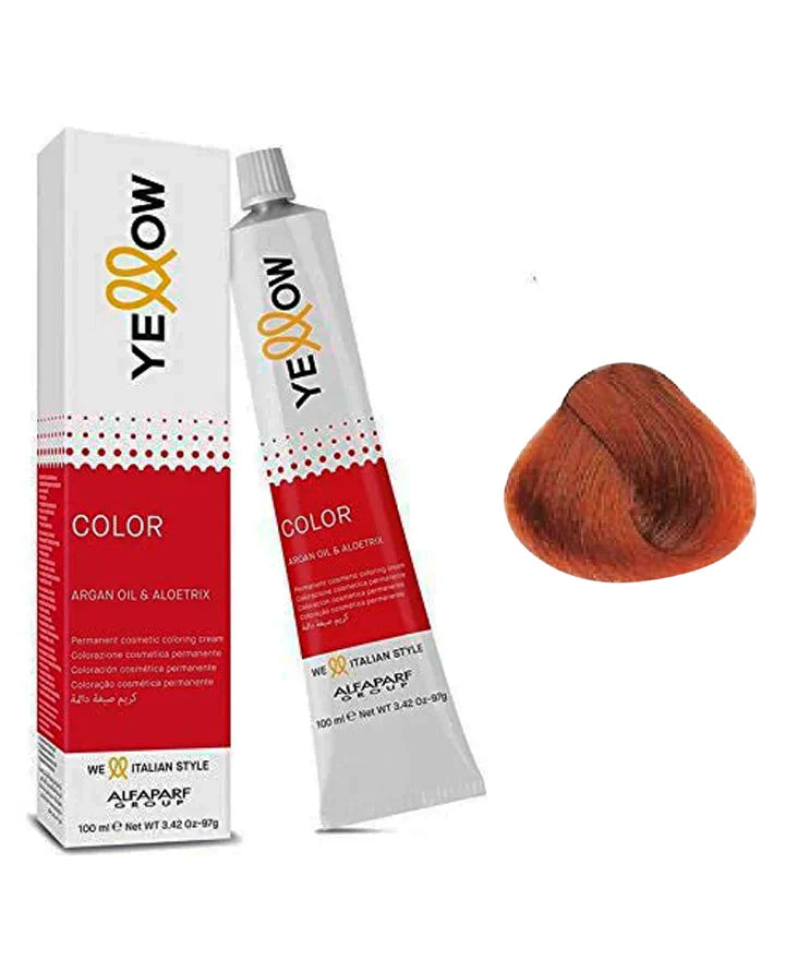 Yellow Tinte 7.4 Rubio Medio Cobre 100ml