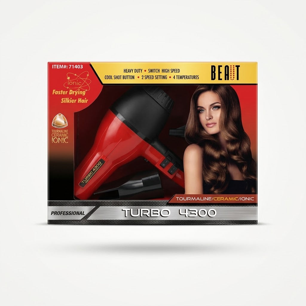 Allure Turbo 4300 Secador Profesional Tourmaline Ceramic Ionic 2000W – 71403