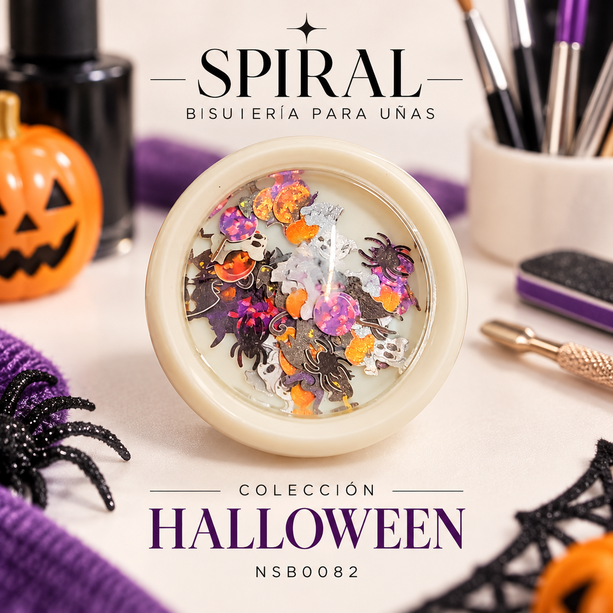 Spiral Bisutería para Uñas Halloween NSB0082