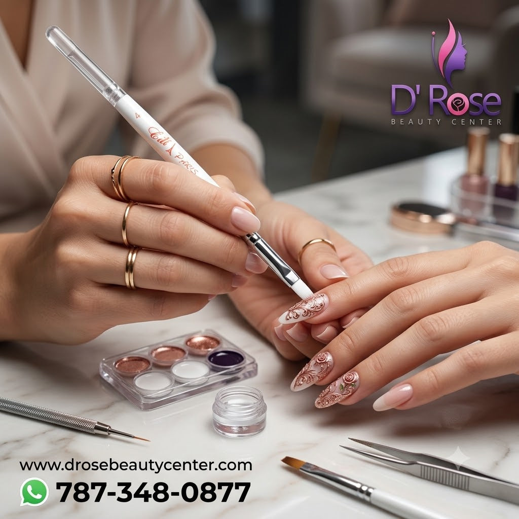 Cité of Paris Pincel Silver White Plano #4 CP029 para Nail Art