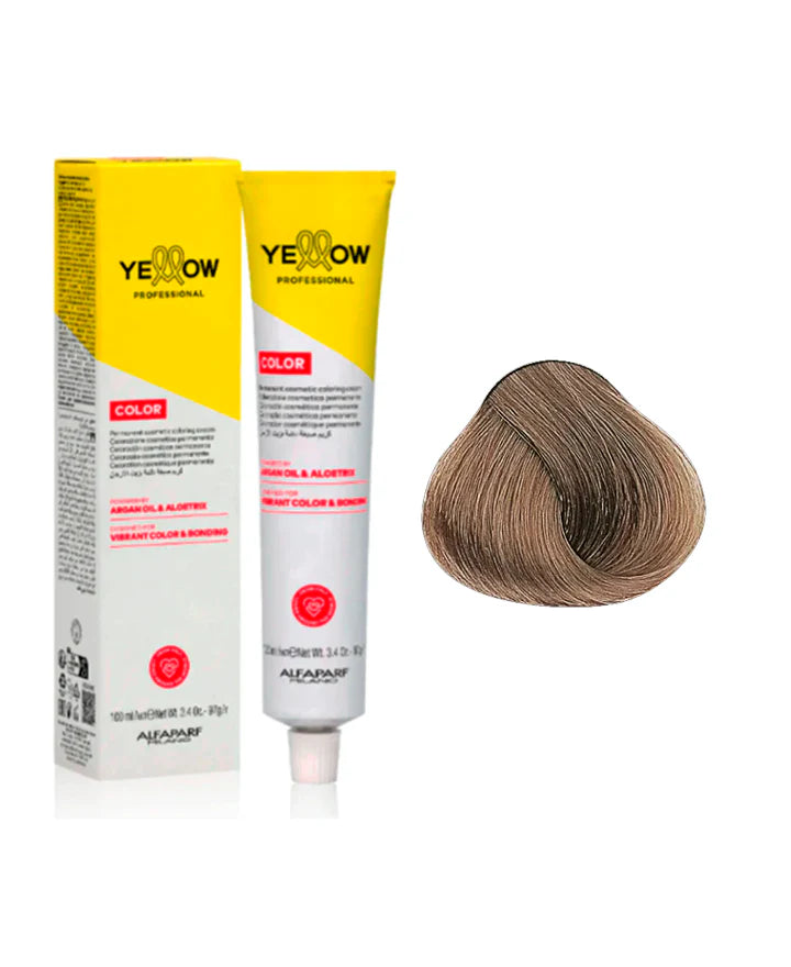 Yellow Tinte 8.1 Rubio Claro Ceniza 100ml