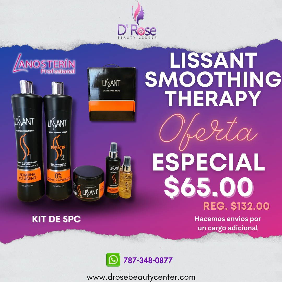 LISSANT SMOOTHING THERAPY KIT DE KERATINA ALISADOR 5PC 80002470