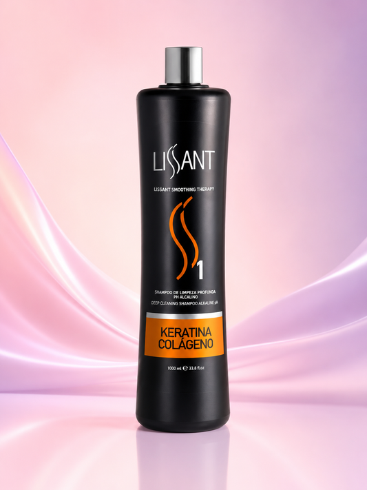 Lissant Smoothing Therapy Shampoo Clarificante de Limpieza Profunda con Keratina y Colágeno 33.8 oz – 80011000