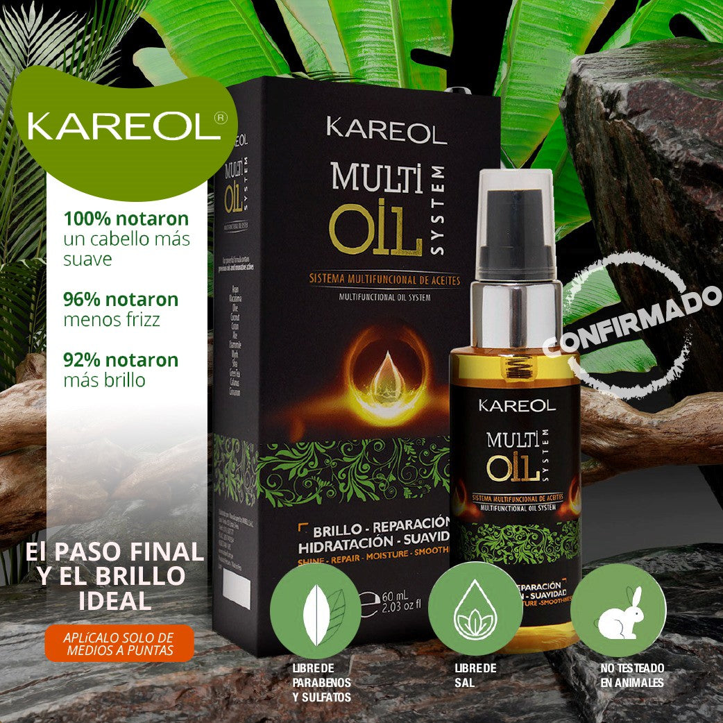 Kareol Multi Oil System 2.03 oz Aceite Multifuncional para el Cabello