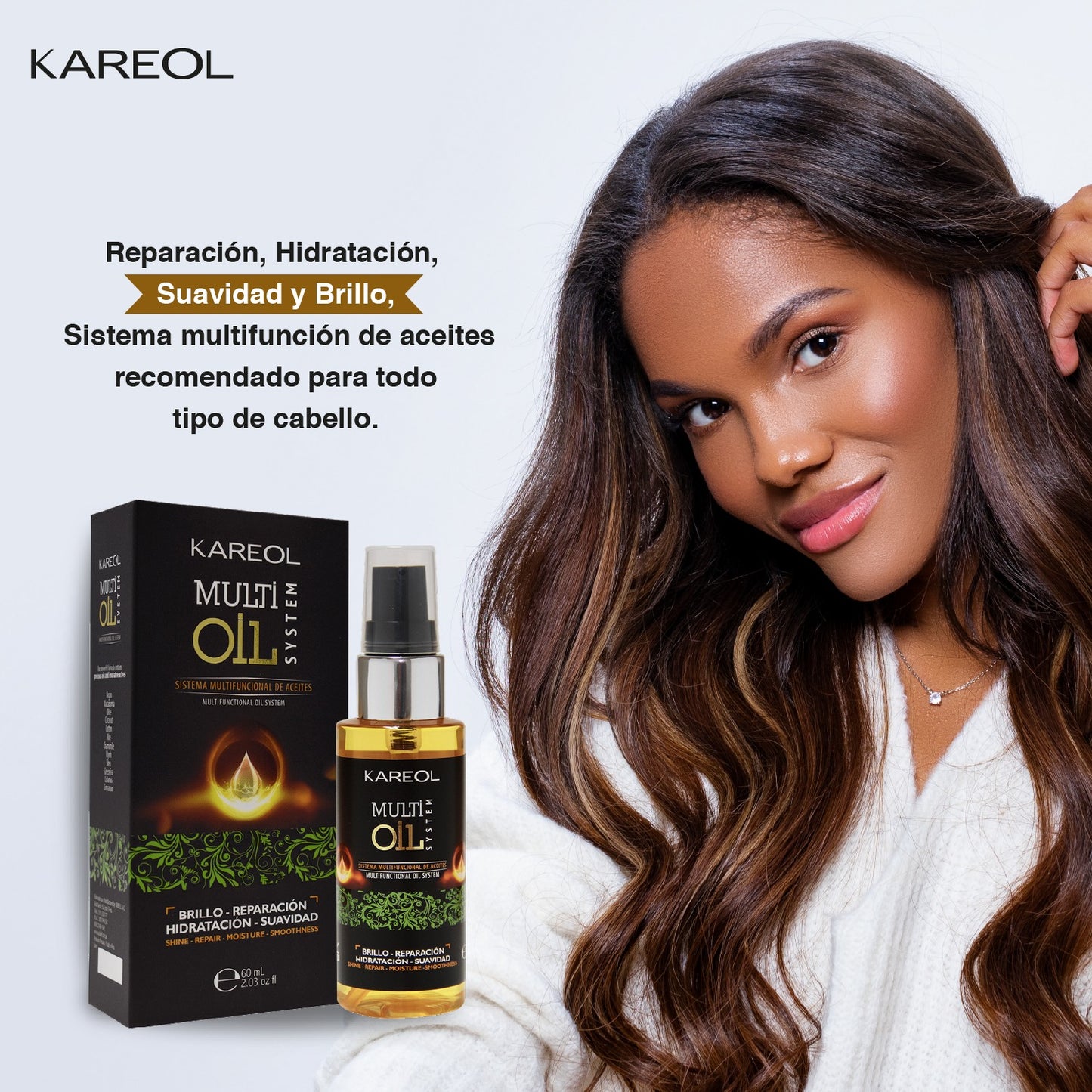 Kareol Multi Oil System 2.03 oz Aceite Multifuncional para el Cabello