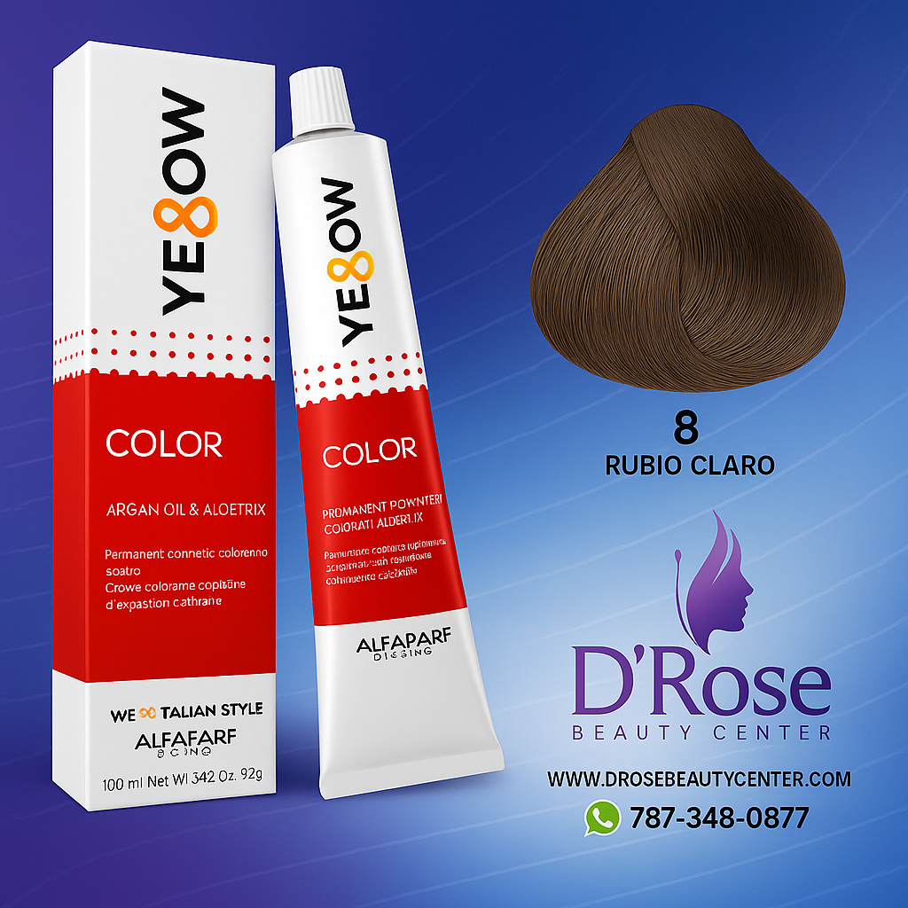 Yellow Tinte 8 Rubio Claro 100ml