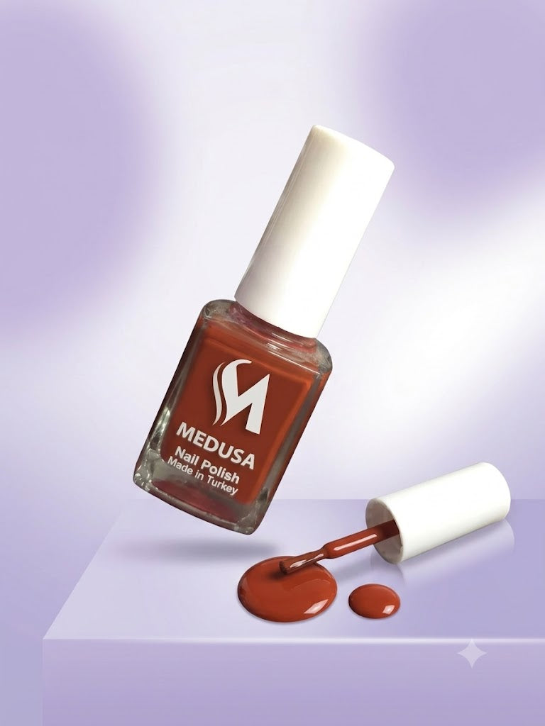 Medusa Nail Polish MNP152 Esmalte Terracota Cálido de Larga Duración